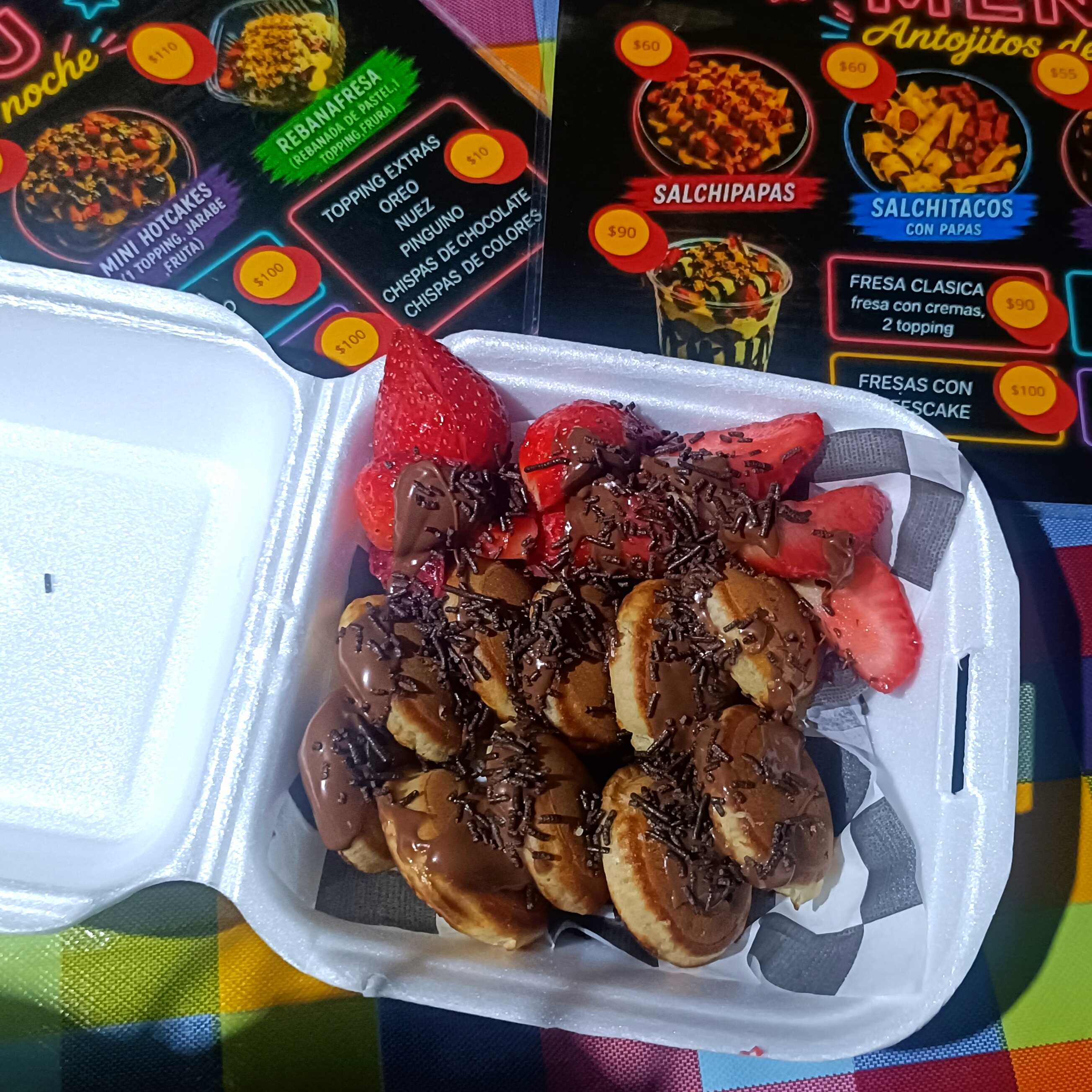Mini Hotcakes (1 Topping, Jarabe)