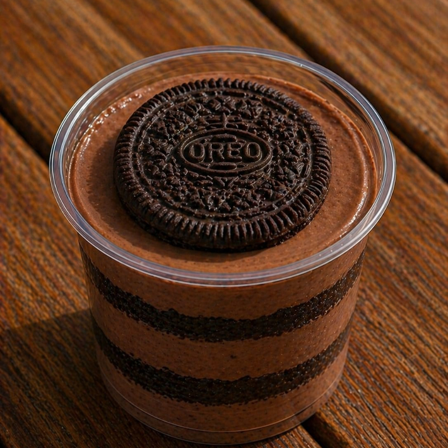 Mousse de Chocolate Cremoso con Galletas OREO