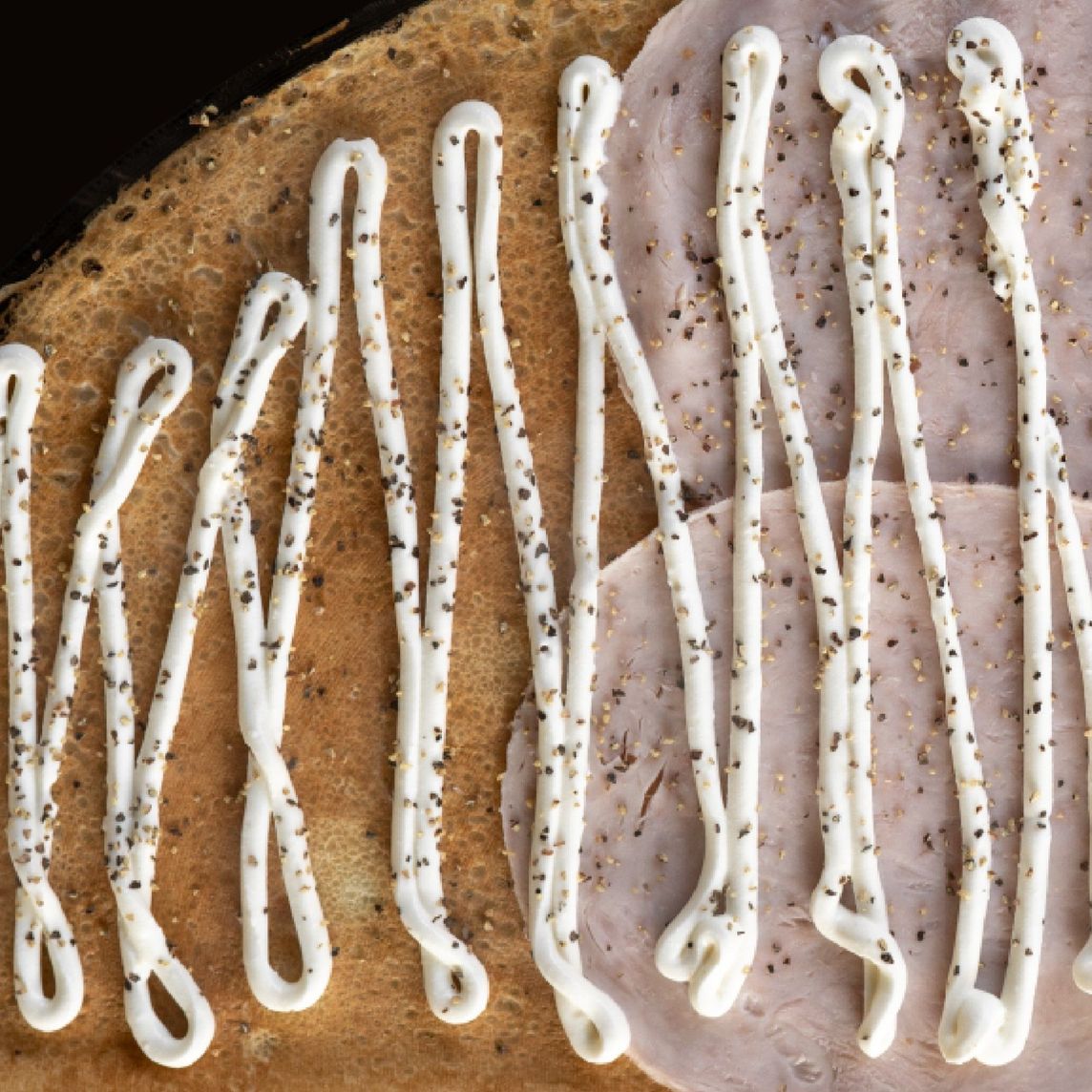 Crepa de Philadelphia y pechuga de pavo