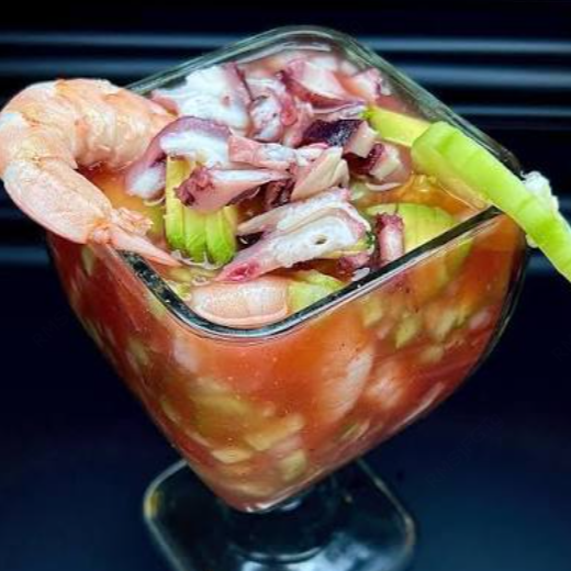 Cóctel de Camarón con Pulpo