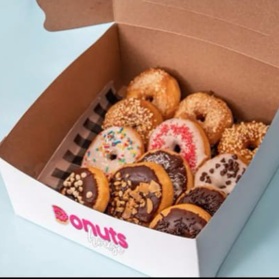 12 Donas Surtidas Cubiertas (nutella y Arequipe )