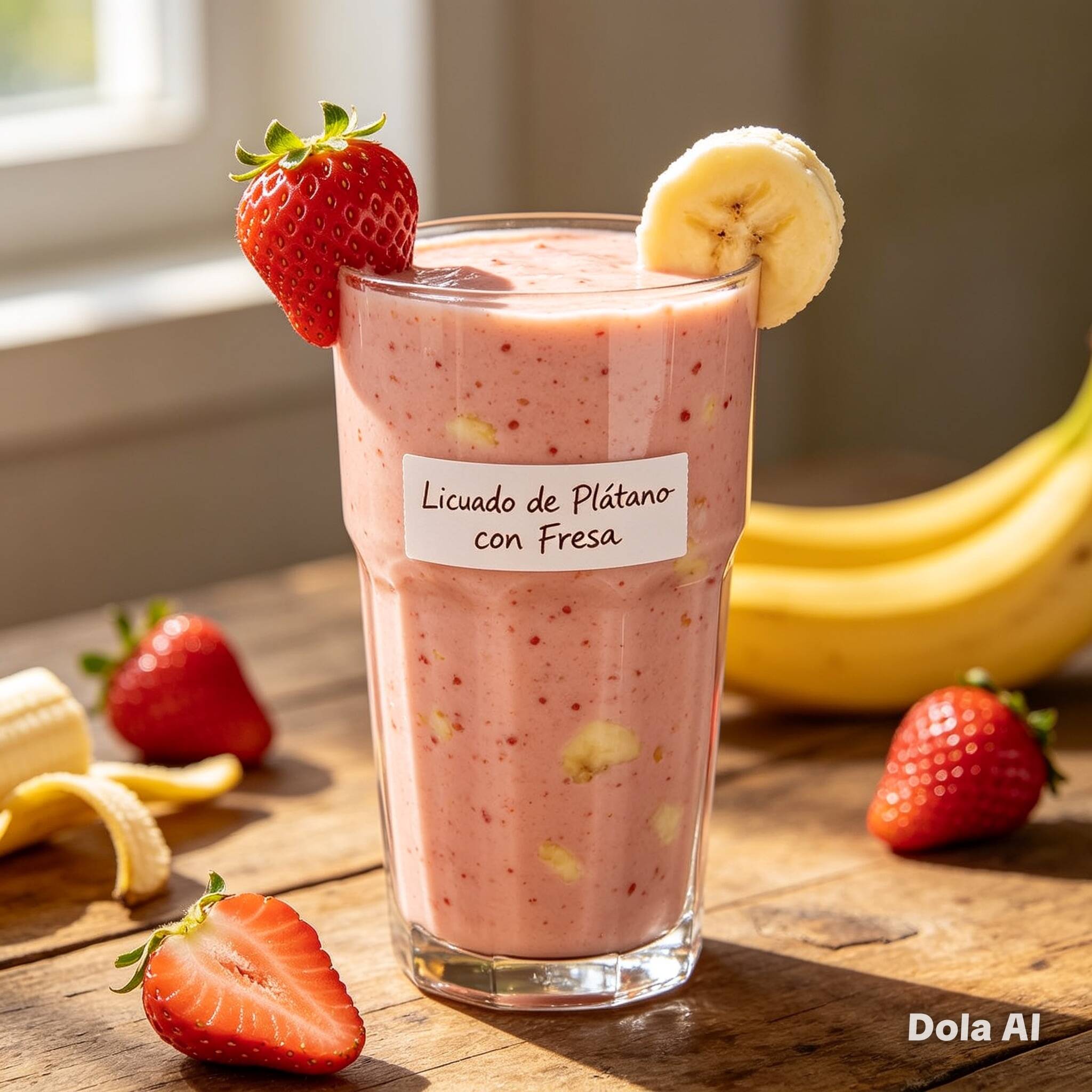 Licuado Platano-fresa