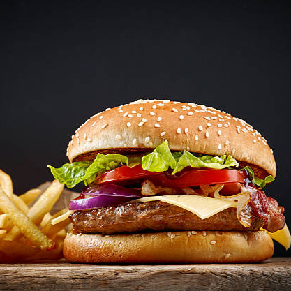 Hamburguesa con tocino