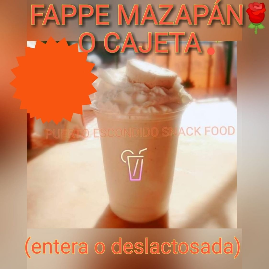 Frappé de Mazapán