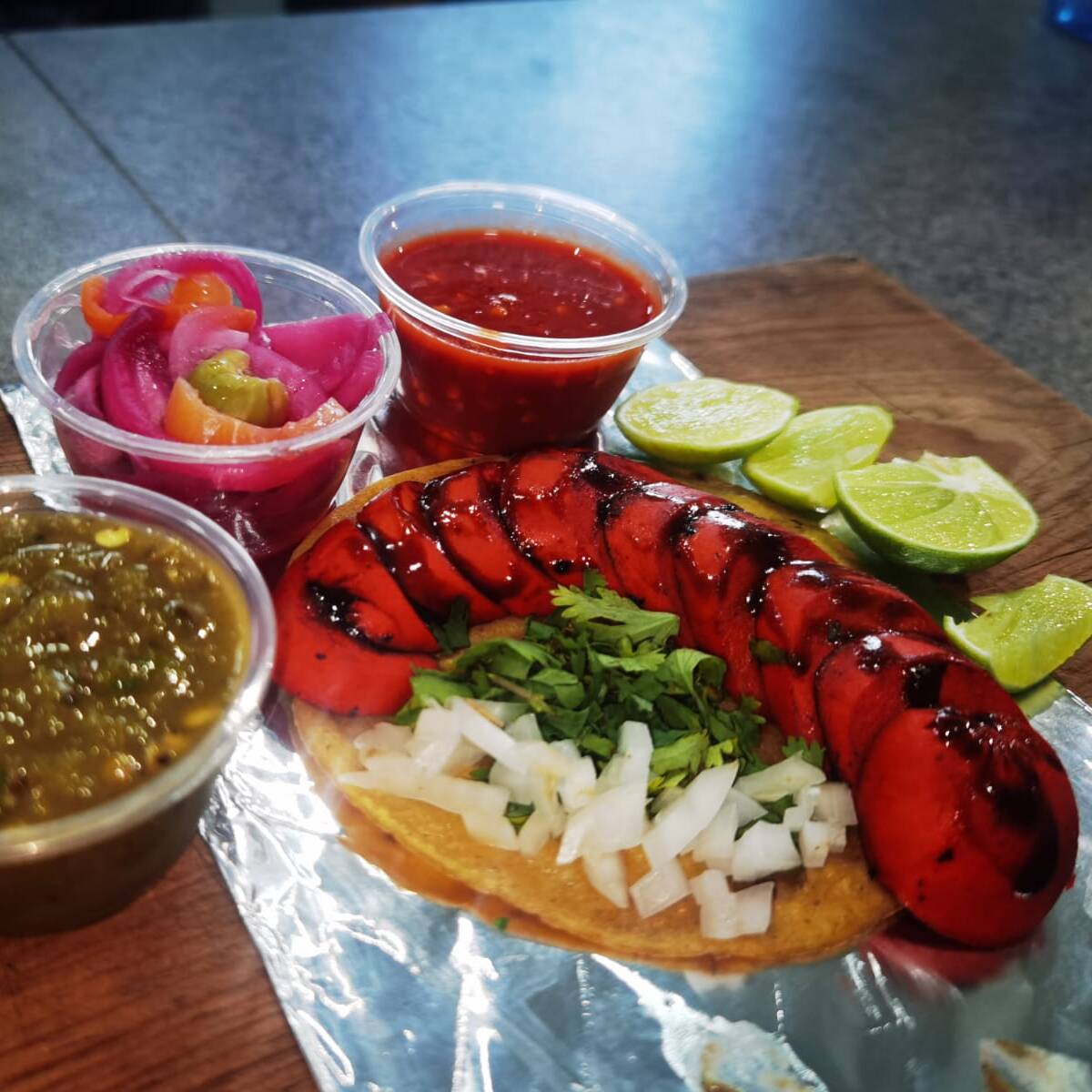 1 Orden de Tacos de Salchicha Polaca