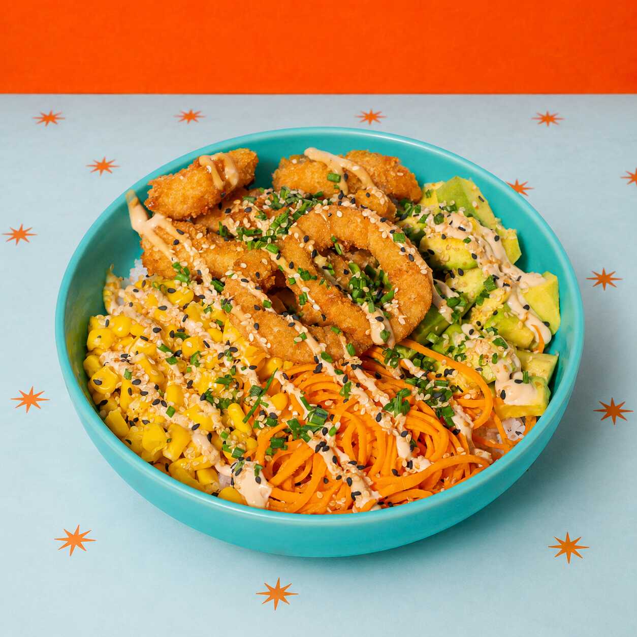 Poke Bowl Camarones Agridulces Fantasy