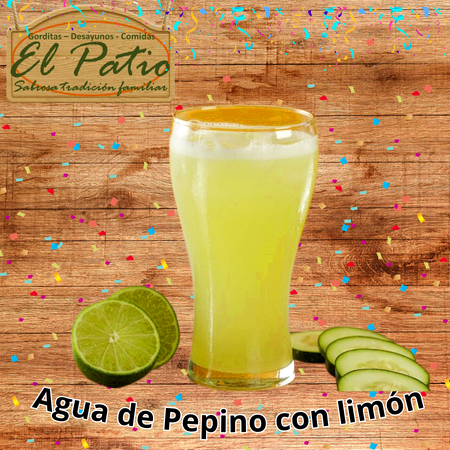 Agua de Pepino con Limón