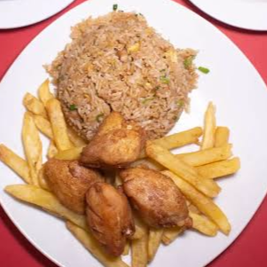 Pollo en Trozos con Papa Frita