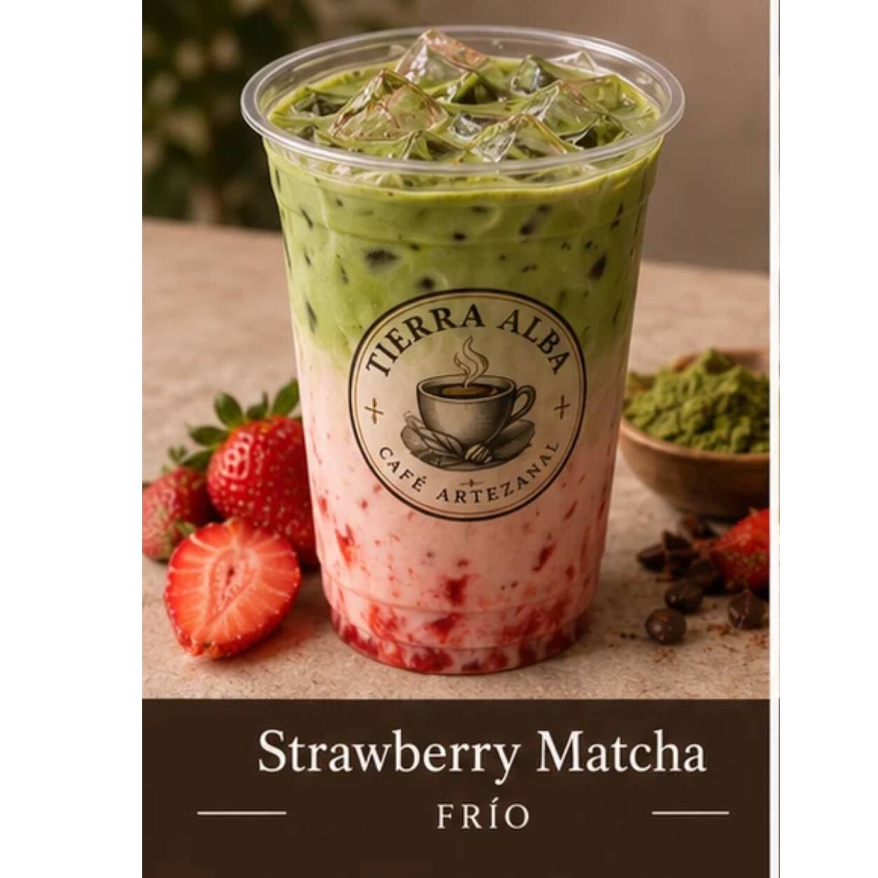 Strawberry Iced Matcha