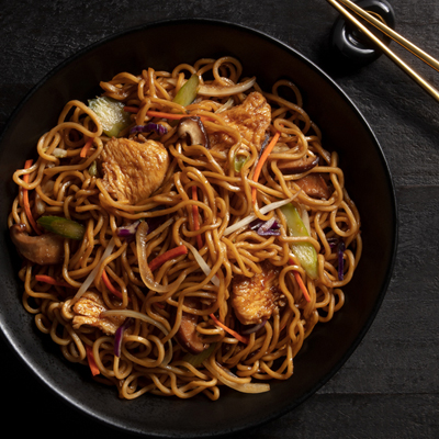 Lo Mein Pollo y Carne