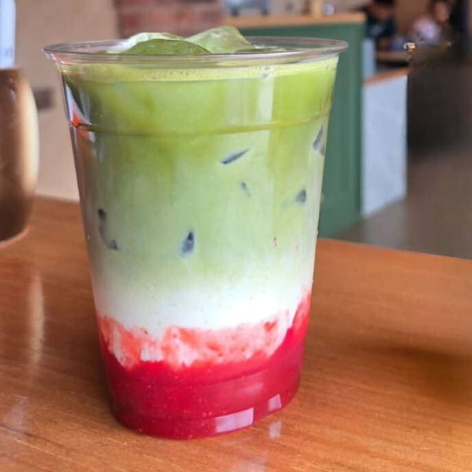 Strawberry Matcha Latte