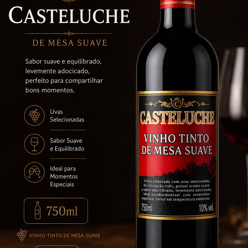 Vinho Casteluche suave