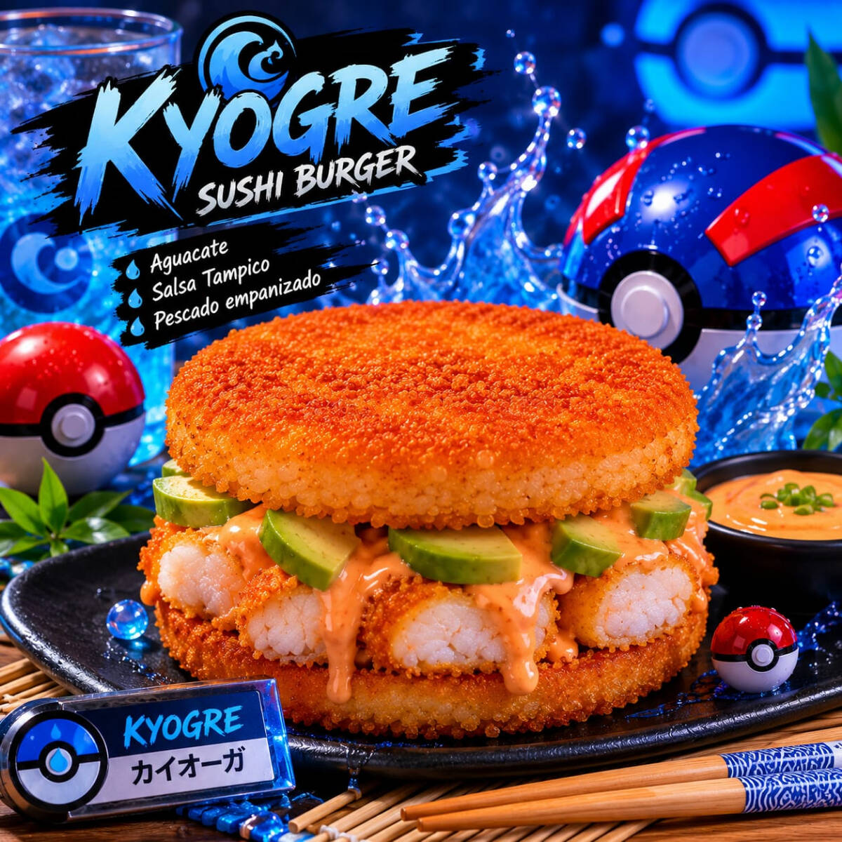 Sushi Burger Kyogre