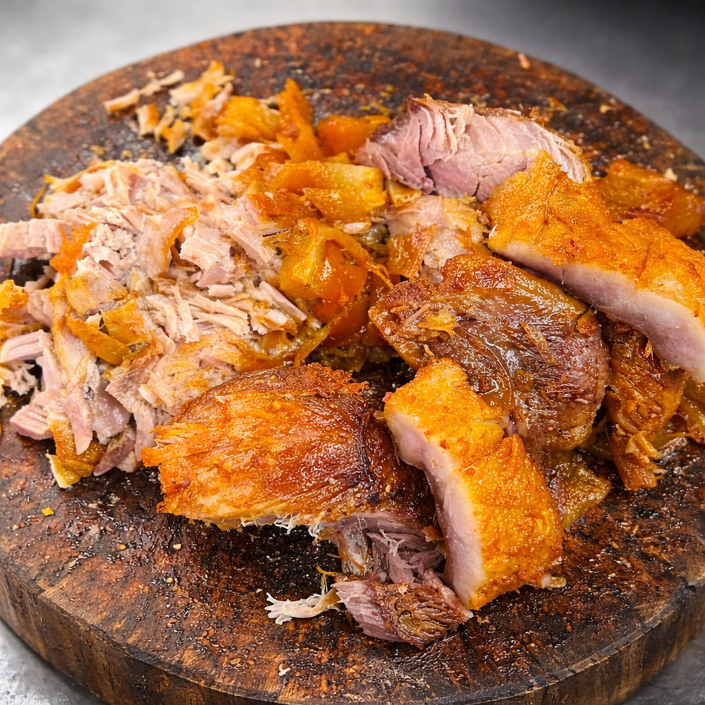 Plato de carnitas.