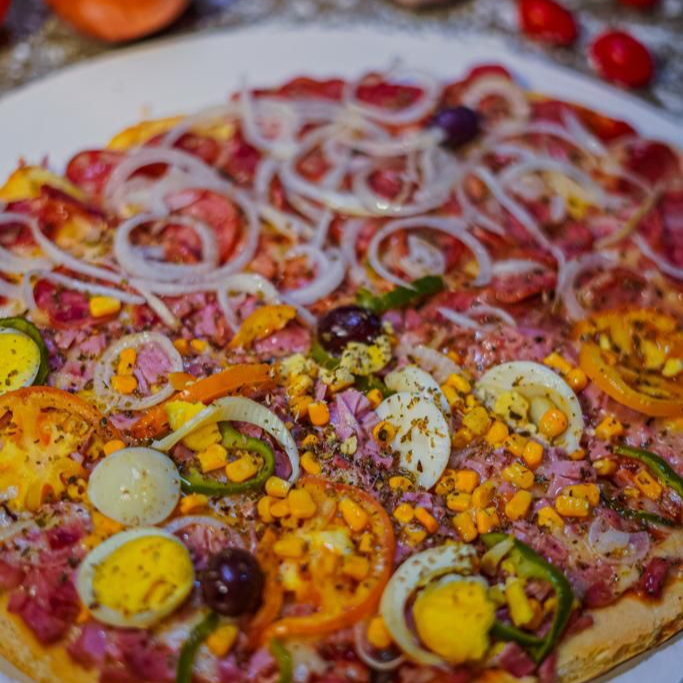 Pizza Gigante até 2 sabores | 12 Fatias