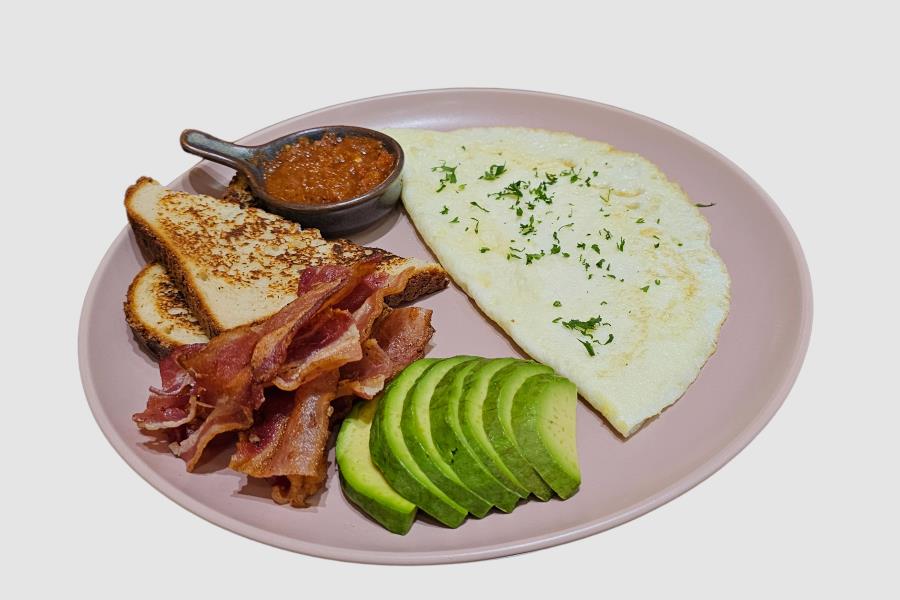 OMELETTE DE CLARAS CON 3 INGREDIENTES