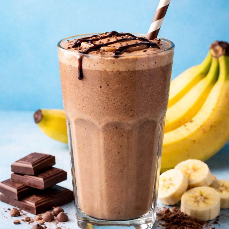 Licuado Plátano con Chocolate