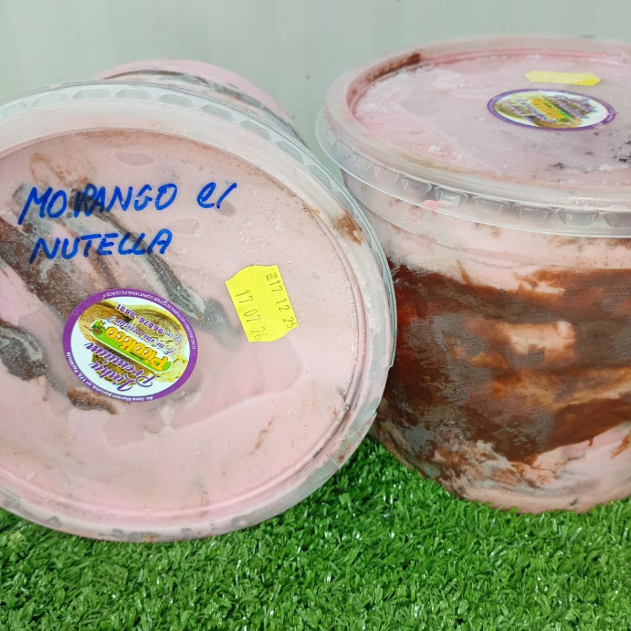 Sorvete Morango com Nutella 1.5L