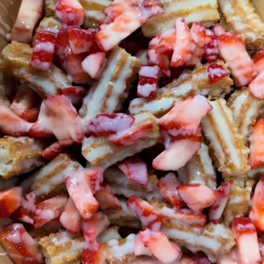 Mini Churros con fruta