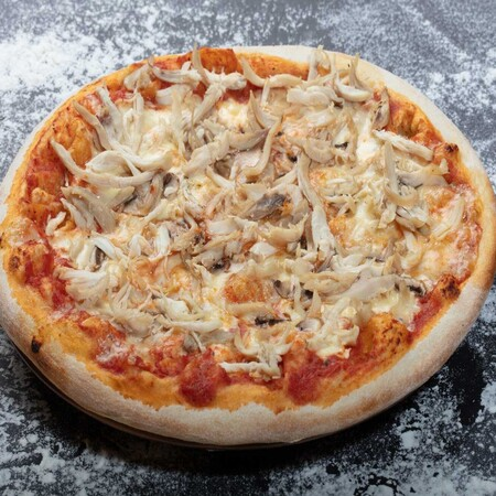 Pizza Pollo Champiñon. 🍄🟫
