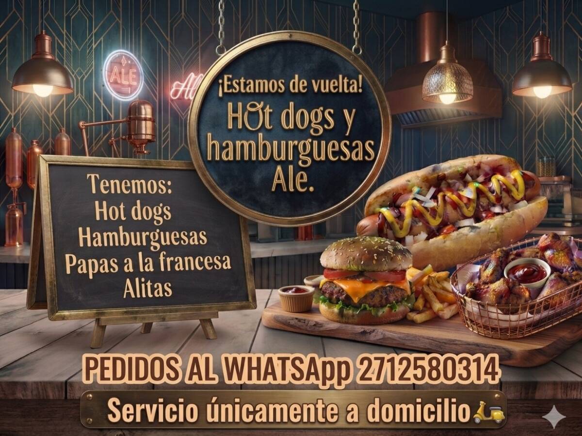 Hot Dogs Y Hamburguesas Ale