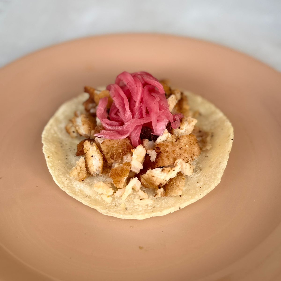 Taco De Milanesa De Pollo