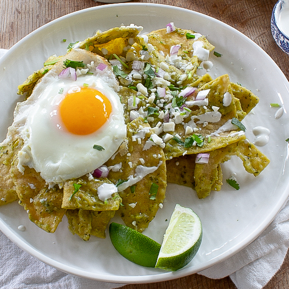 Chilaquiles con huevo