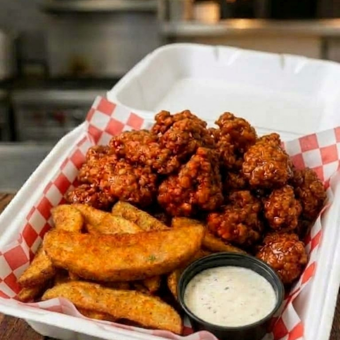 AIR FRYER BONELESS CON PAPAS