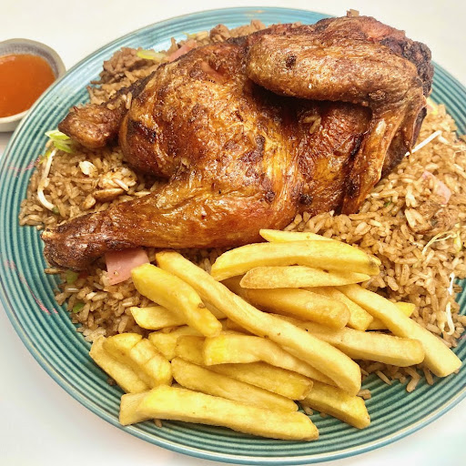 Combo Pareja Arroz Chino, 1/2 Pollo Oriental