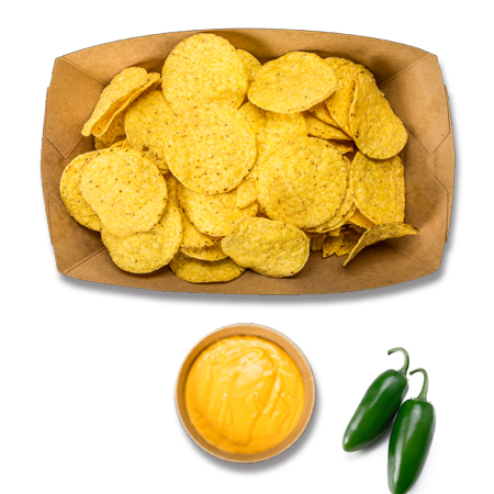 Nachos con Queso Picante