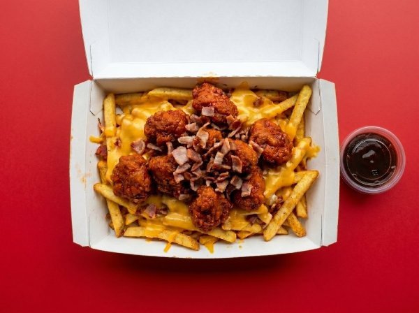 Papas con Boneless Tex Mex