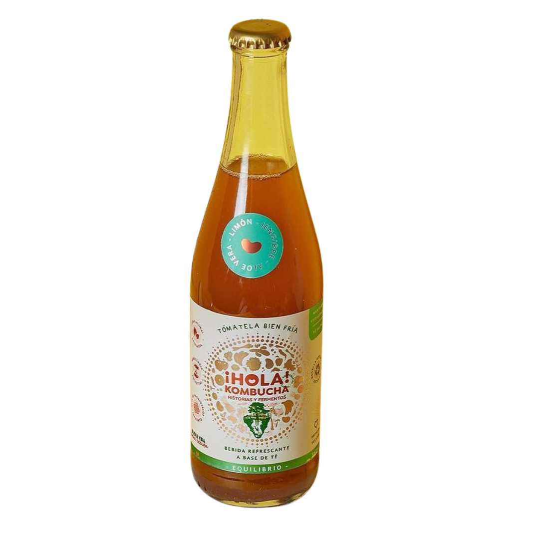 Kombucha Limón, Jengibre y Aloe Vera 360 Ml