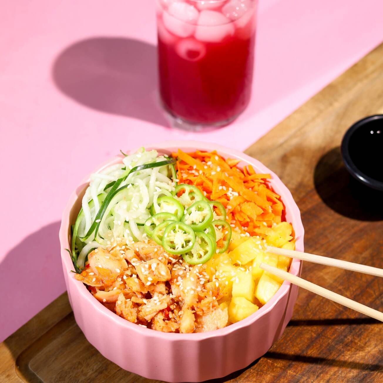 Combo Poke Bowl+ Agua Fresca 16oz