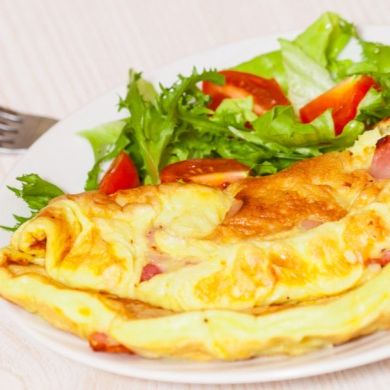 Omelette de Jamón y Quesillo