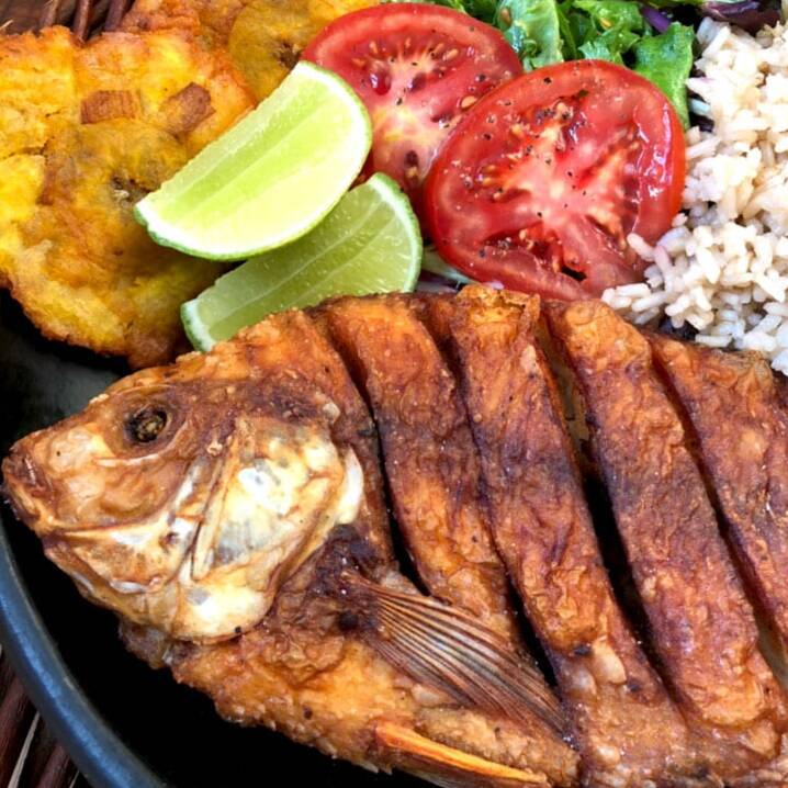 Mojarra frita.