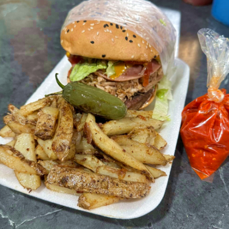 Tortiburguer con Papas