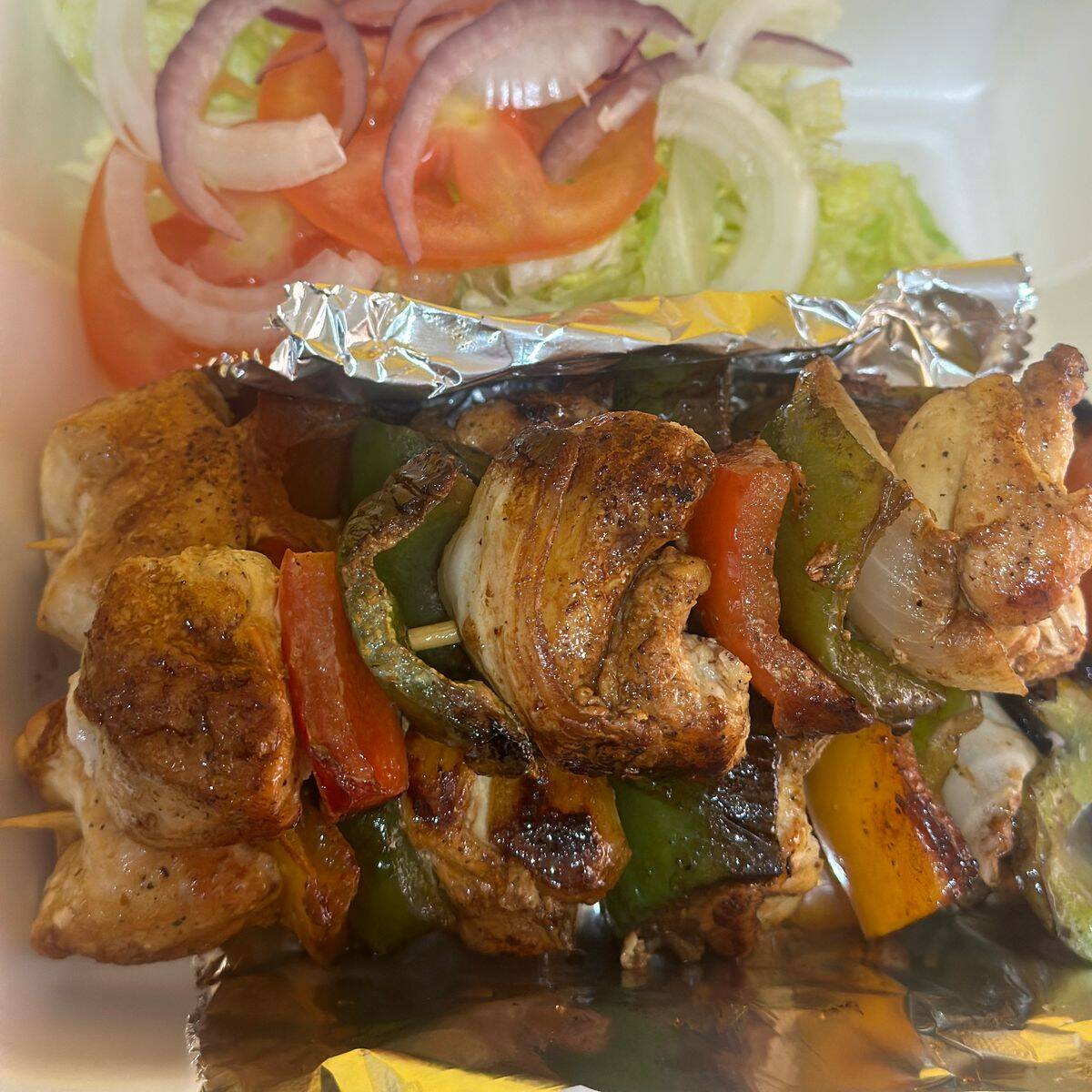 brochetas de pollo