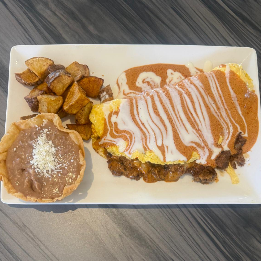 Omelette Lonja de Chicharrón