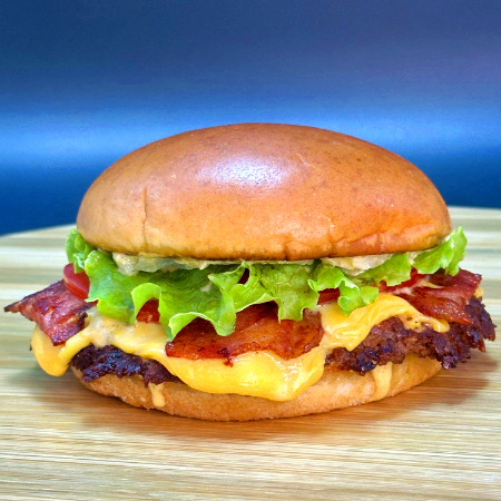 Bacon Cheeseburger + Porción de Papitas