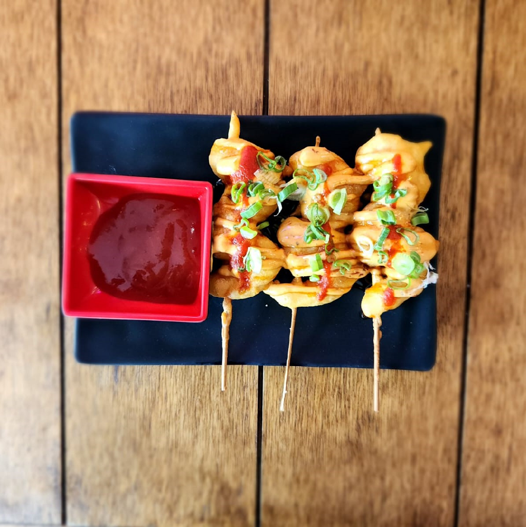 Brocheta de camaron