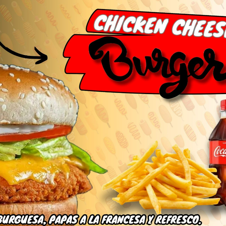 Combo Chicken Cheese Burger