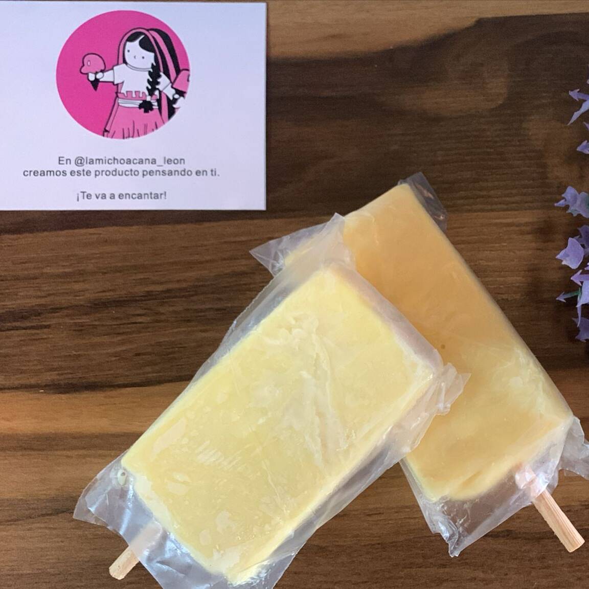 Paleta de Vainilla Endulzada con Splenda