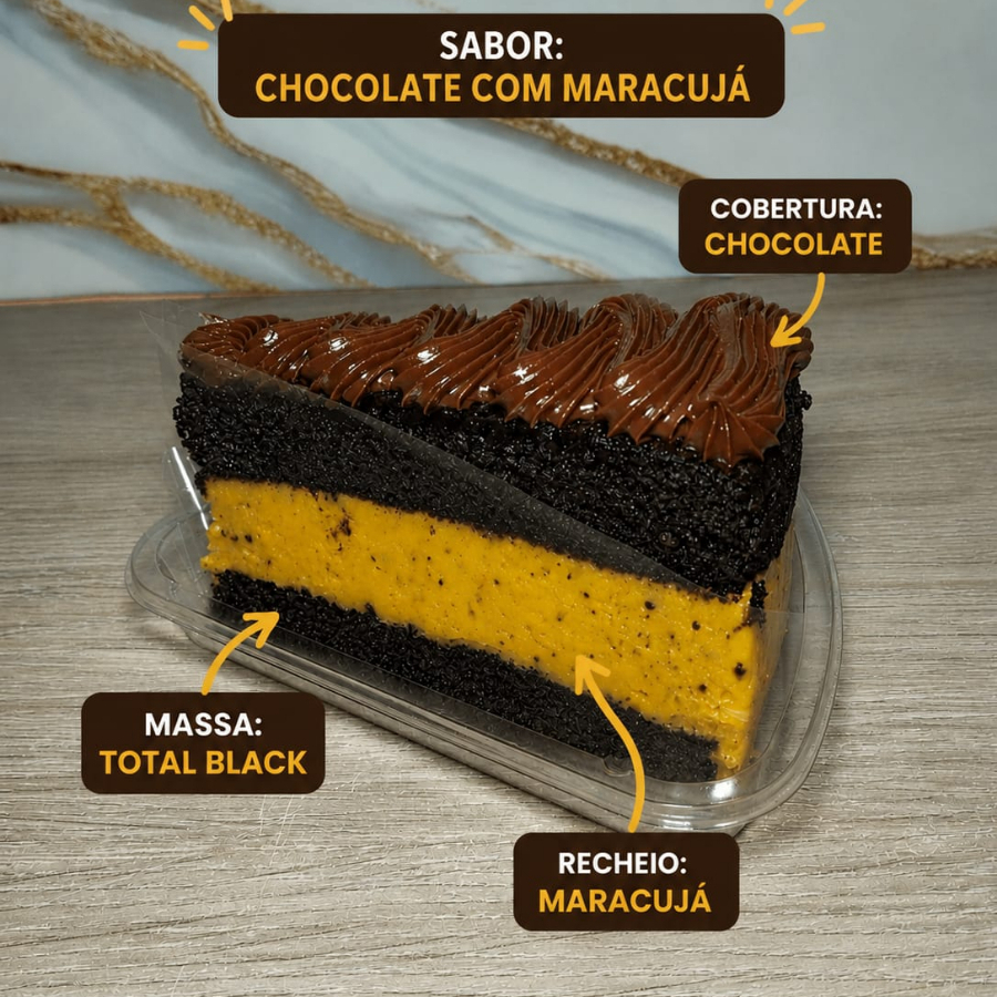 🍰 Maracujá com Chocolate
Uma explosão de sabores! Massa fofinha com recheio cremoso de maracujá equilibrado com deliciosa cobertura de chocolate. O azedinho do maracujá combinado ao doce do chocolate conquista na primeira mordida.