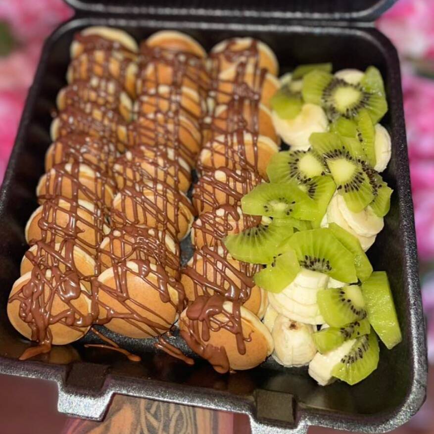 Mini Hot Cakes Kiwi NUTELLA Plátano