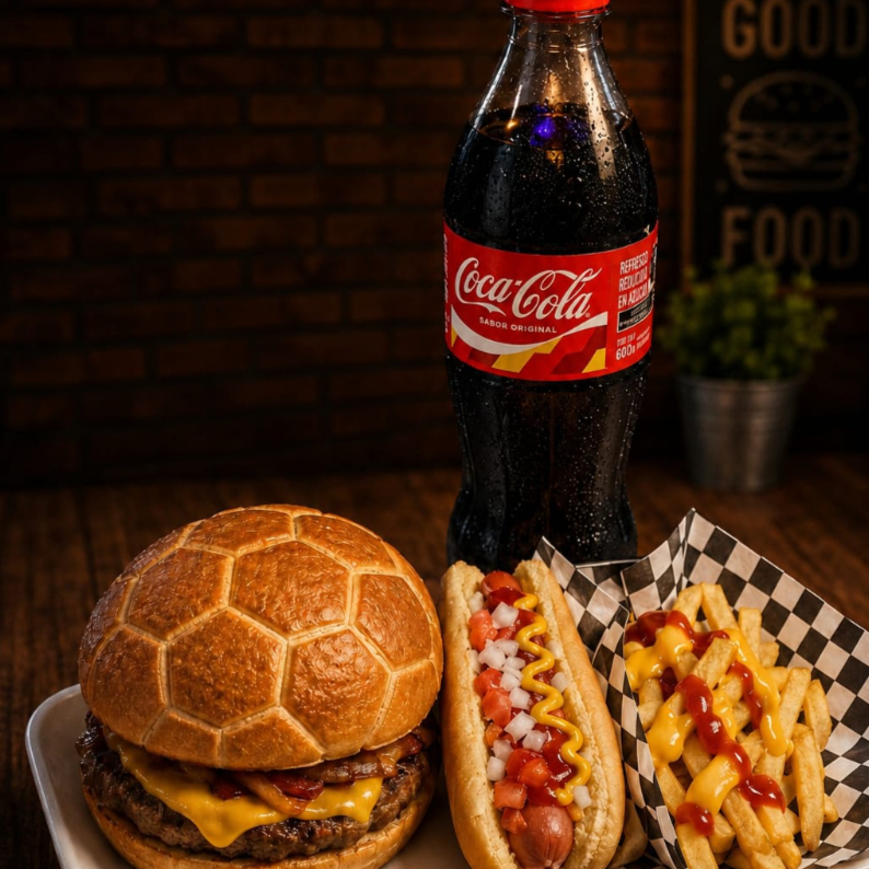 PAQUETE LLENES Sencillo +Coca-cola