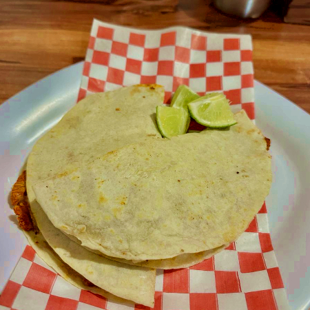 Quesadilla con carne Doble (2 T)