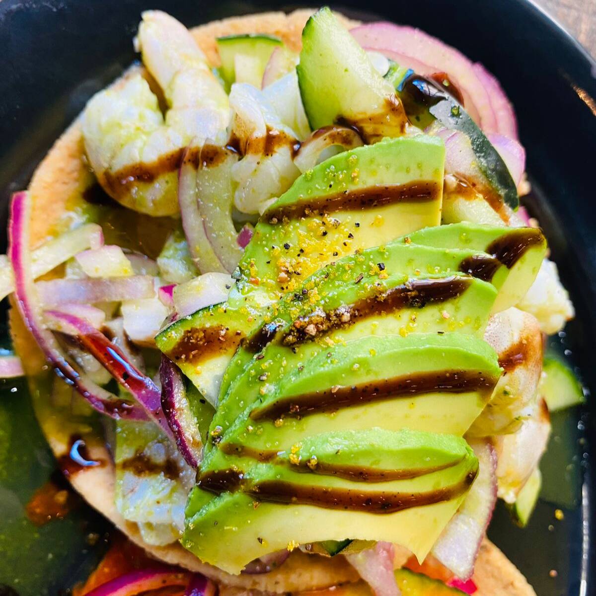 Tostada de Aguachile Verde