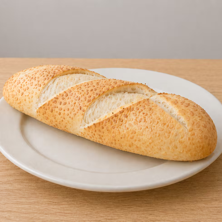 Parmesão, gergelim ou semi italiano.