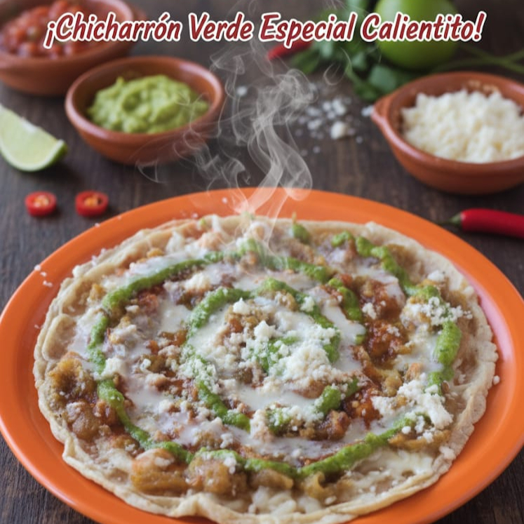 Memela Chicharrón Verde