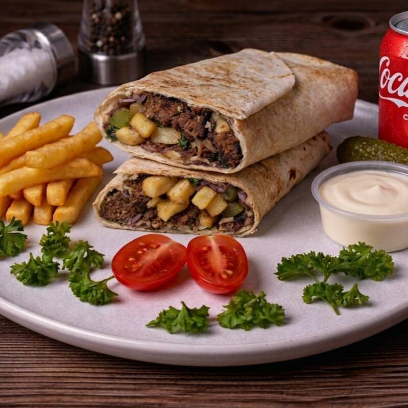 Combo Mustawarma Kabab Carne